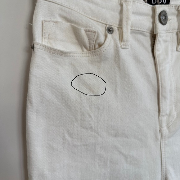 BDG Twig High Rise Crop Skinny Jeans Jeggings Ivory White Size 25 - Picture 11 of 12